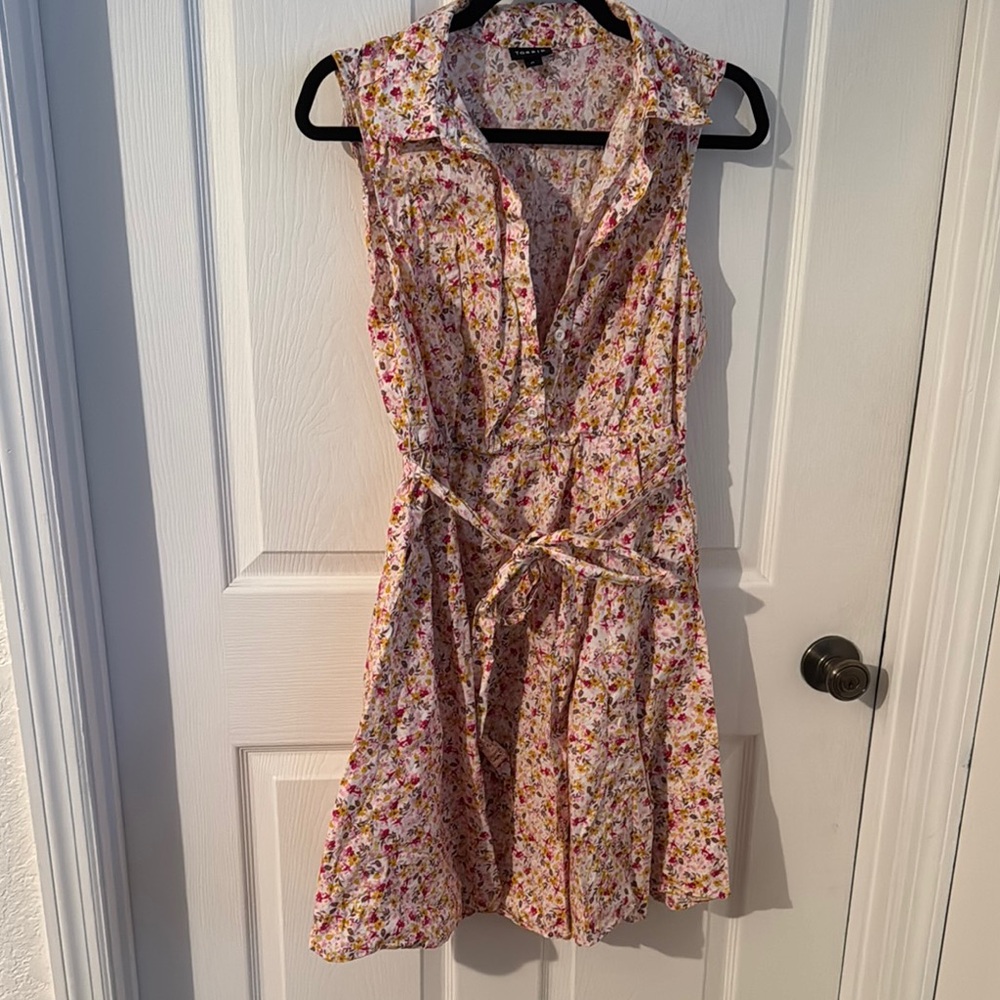 Torrid Floral Sleeveless Dress with Belt